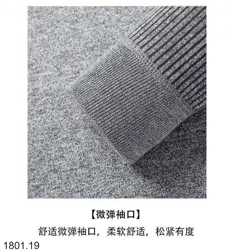 26HA1801.19 - ÁO LEN CỔ SƠ MI LÓT LÔNG ẤM CHO NAM