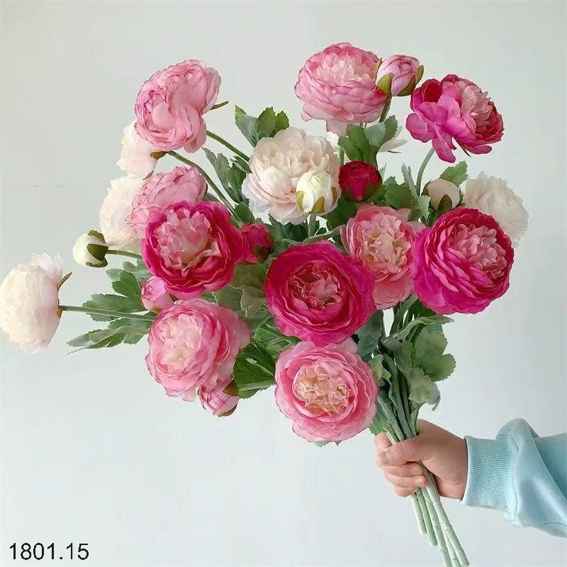 26HA1801.15 - SET 5 CÀNH HOA MAO LƯƠNG MIX MÀU