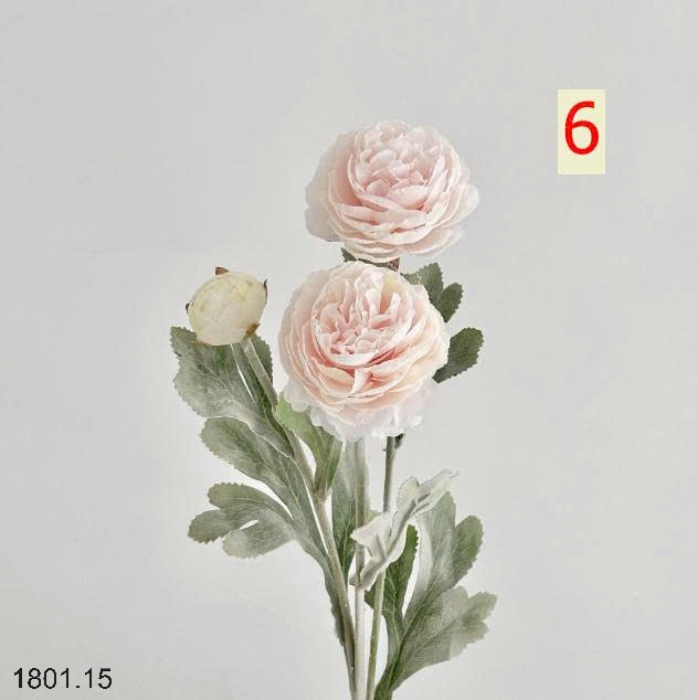 26HA1801.15 - SET 5 CÀNH HOA MAO LƯƠNG MIX MÀU