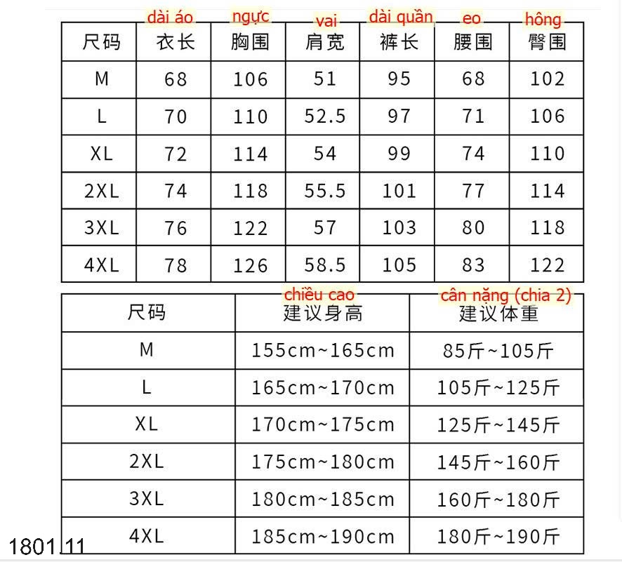 26HA1801.11 - BỘ KHOÁC GIÓ NAM
