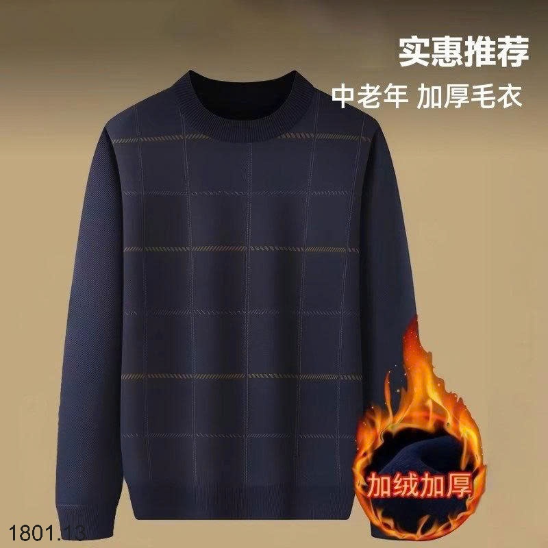 26HA1801.13 - ÁO LEN NAM CỔ TRÒN LÓT LÔNG