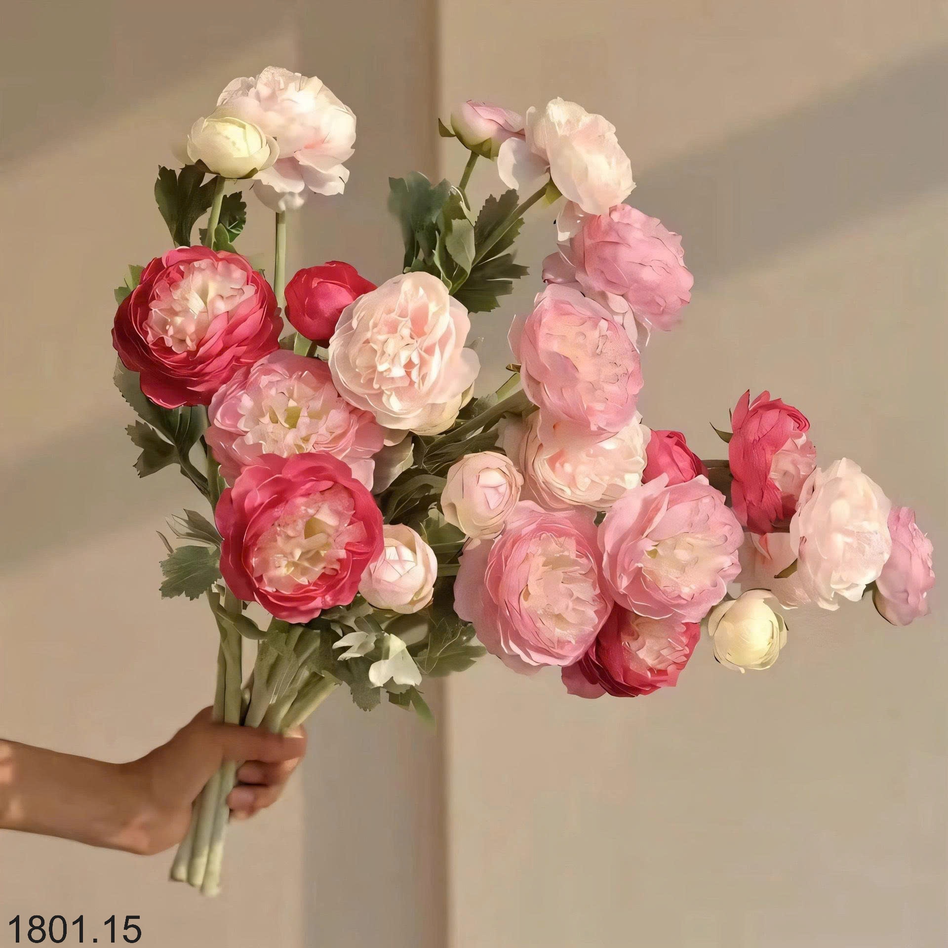 26HA1801.15 - SET 5 CÀNH HOA MAO LƯƠNG MIX MÀU