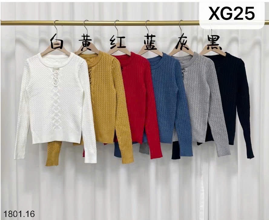 26HA1801.16 - ÁO LEN DỆT KIM ĐAN DÂY NGỰC