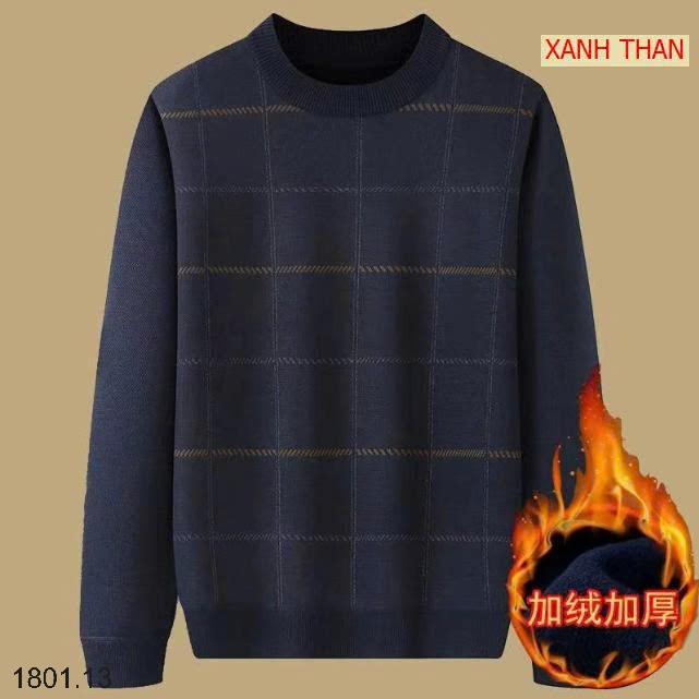26HA1801.13 - ÁO LEN NAM CỔ TRÒN LÓT LÔNG
