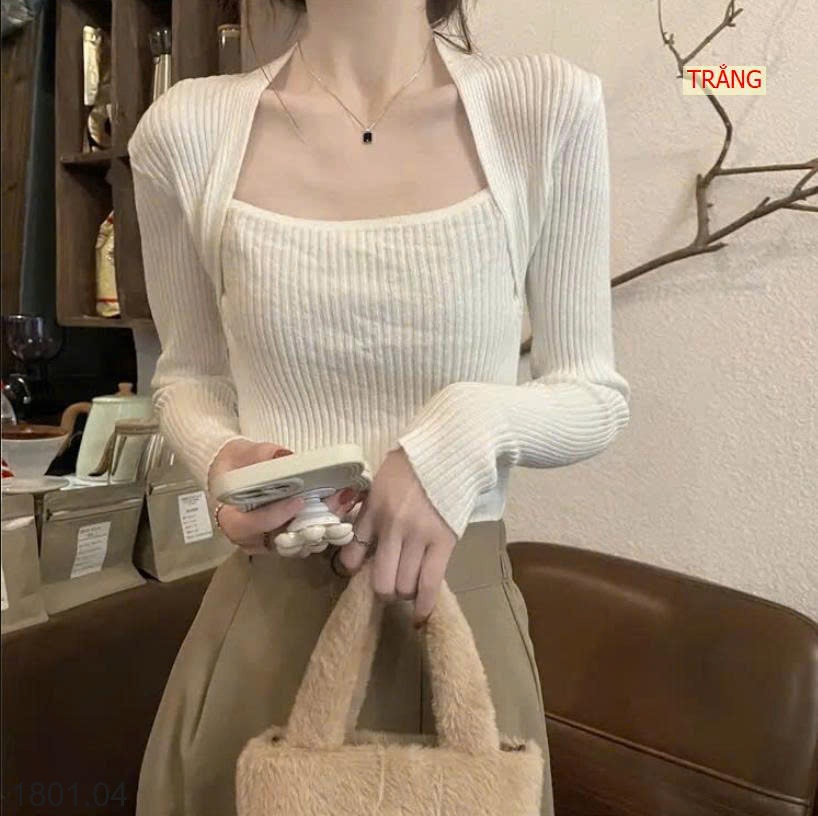 26HA1801.04 - ÁO LEN CỔ ĐIỆU CHO NỮ