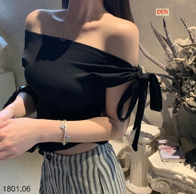 26HA1801.06 - ÁO TRỄ VAI THẮT NƠ