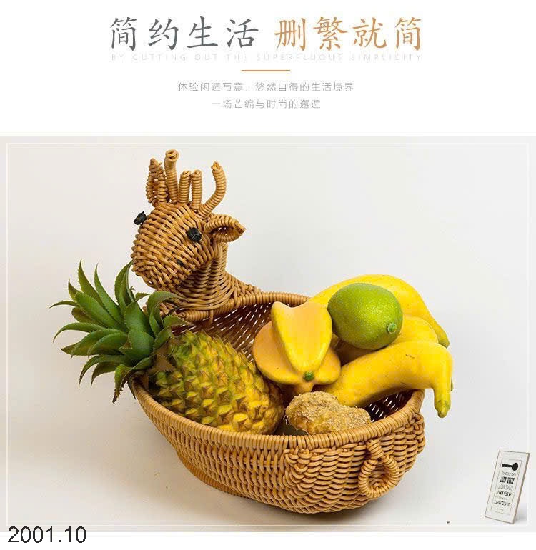 26HA2001.10 - GIỎ ĐỰNG TRÁI CÂY HÌNH HƯU