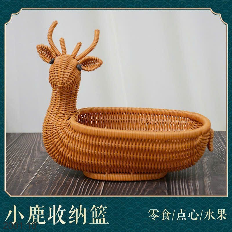 26HA2001.10 - GIỎ ĐỰNG TRÁI CÂY HÌNH HƯU