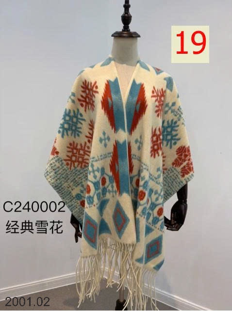 26HA2001.02 - KHĂN CHOÀNG KIỂU TRANH THỦY MẶC