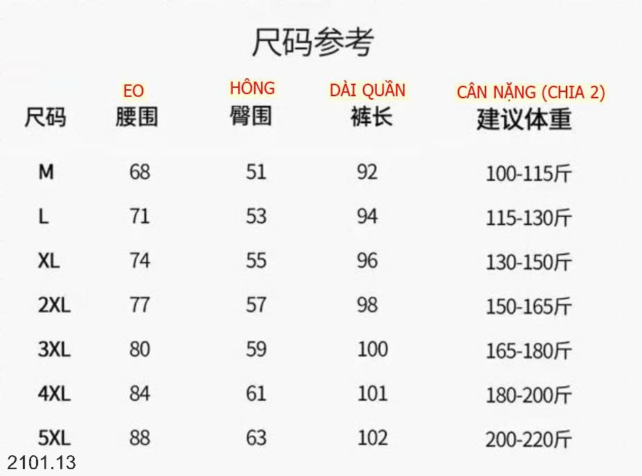 26HA2101.13 - QUẦN JOGGER ÔNG BO CHO NAM