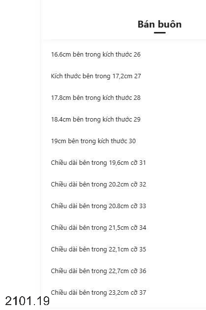 26HA2101.19 - GIÀY BỆT QUAI DÁN CHO BÉ
