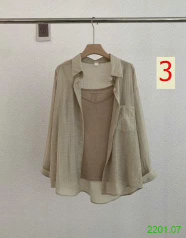 26HA2201.07 - SET 2 CHI TIẾT SƠ MI KÈM ÁO 2 DÂY