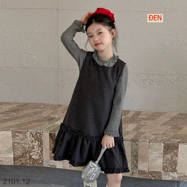 26HA2101.12 - SET VÁY TIỂU THƯ BLING BÉ GÁI SIZE ĐẠI