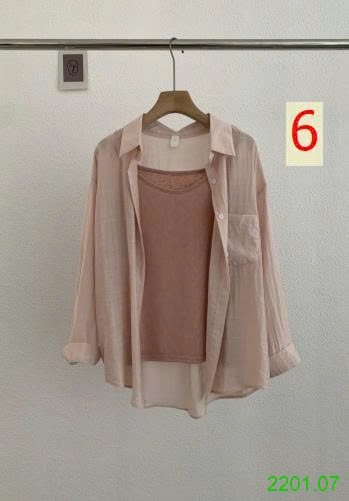 26HA2201.07 - SET 2 CHI TIẾT SƠ MI KÈM ÁO 2 DÂY