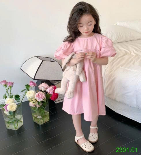26HA2301.01 - VÁY TAY BỒNG BÉ GÁI