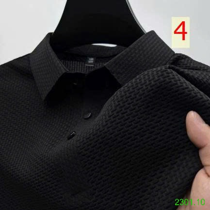 26HA2301.10 - ÁO POLO TỔ ONG LỤA BĂNG NAM