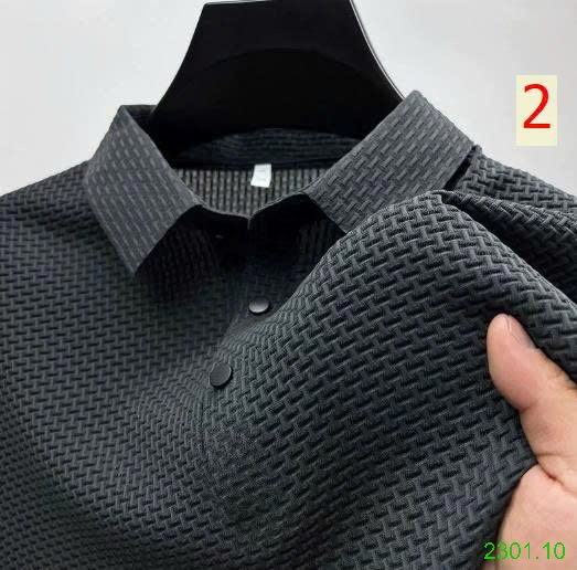 26HA2301.10 - ÁO POLO TỔ ONG LỤA BĂNG NAM