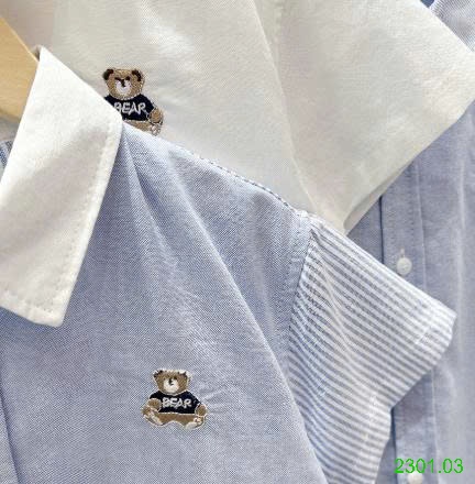 26HA2301.03 - ÁO SƠ MI CỘC TAY HÌNH GẤU KACADY