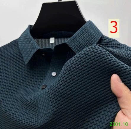 26HA2301.10 - ÁO POLO TỔ ONG LỤA BĂNG NAM