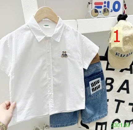 26HA2301.03 - ÁO SƠ MI CỘC TAY HÌNH GẤU KACADY