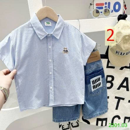 26HA2301.03 - ÁO SƠ MI CỘC TAY HÌNH GẤU KACADY