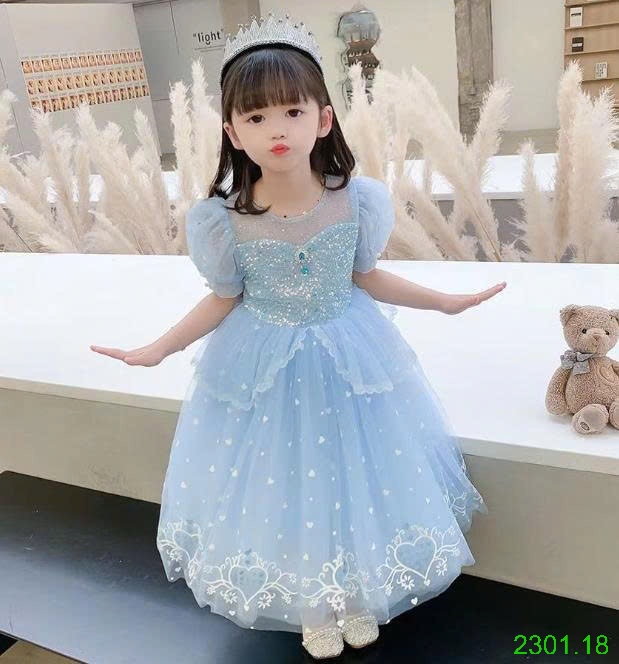 26HA2301.18 - ĐẦM CÔNG CHÚA ELSA CHO BÉ YÊU