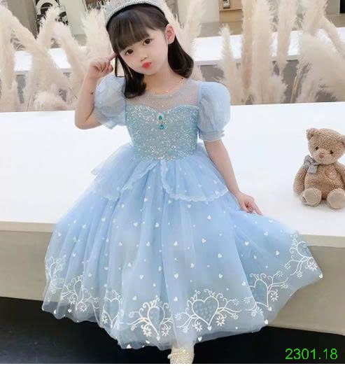 26HA2301.18 - ĐẦM CÔNG CHÚA ELSA CHO BÉ YÊU