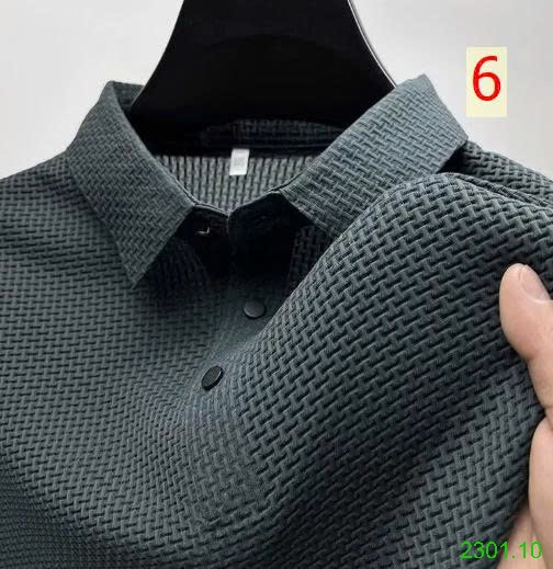 26HA2301.10 - ÁO POLO TỔ ONG LỤA BĂNG NAM