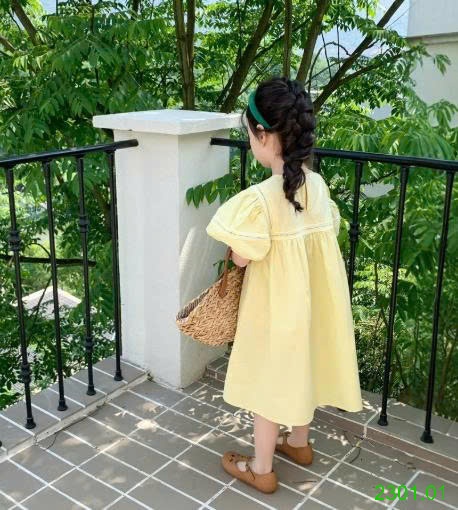 26HA2301.01 - VÁY TAY BỒNG BÉ GÁI