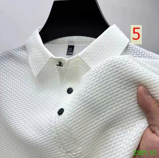 26HA2301.10 - ÁO POLO TỔ ONG LỤA BĂNG NAM
