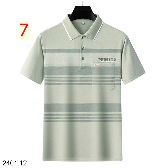 26HA2401.12 - ÁO POLO KẺ CỘC TAY NAM