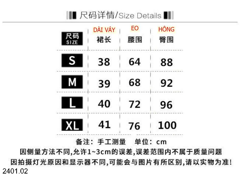 26HA2401.02 - CHÂN VÁY JEAN CHỮ A DÁNG NGẮN