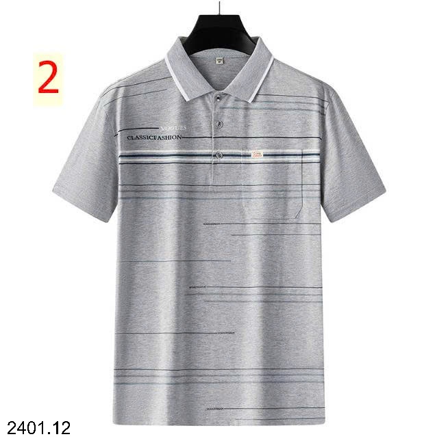 26HA2401.12 - ÁO POLO KẺ CỘC TAY NAM