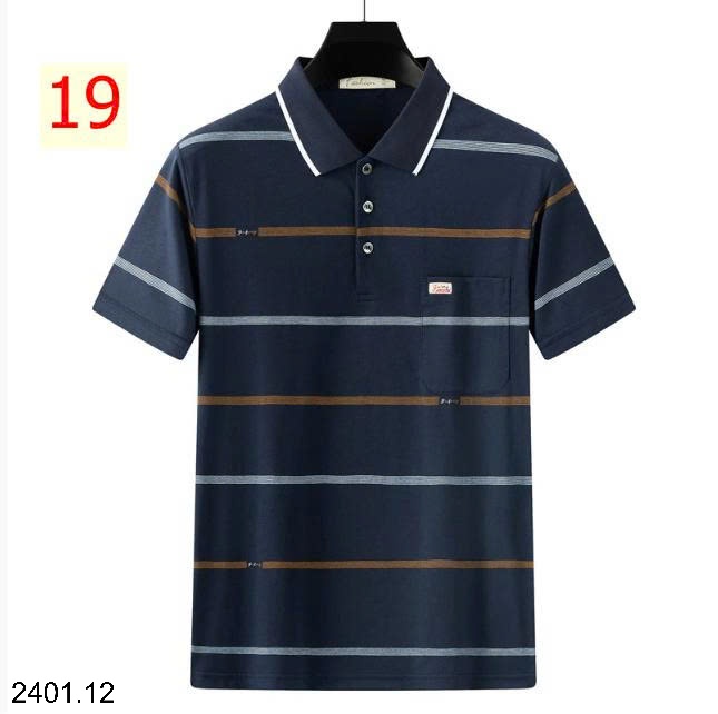 26HA2401.12 - ÁO POLO KẺ CỘC TAY NAM