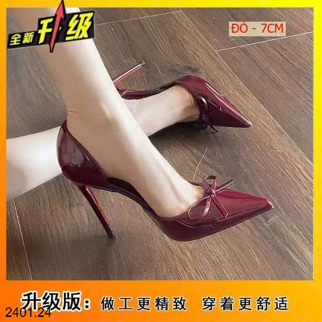 26HA2401.24 - GIÀY CAO GÓT HỞ HÔNG
