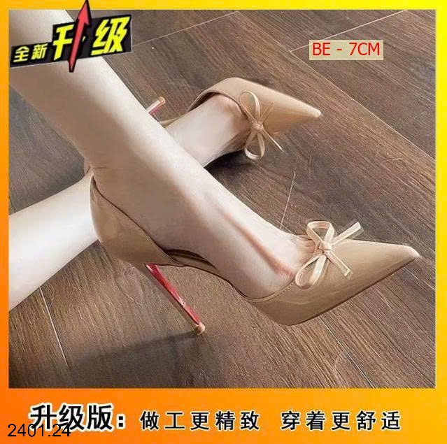 26HA2401.24 - GIÀY CAO GÓT HỞ HÔNG