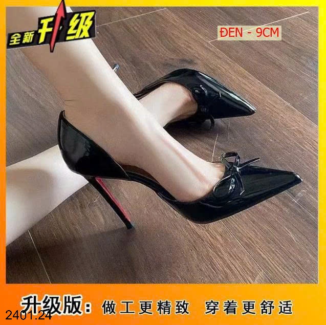 26HA2401.24 - GIÀY CAO GÓT HỞ HÔNG