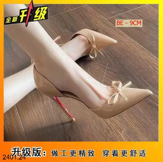 26HA2401.24 - GIÀY CAO GÓT HỞ HÔNG
