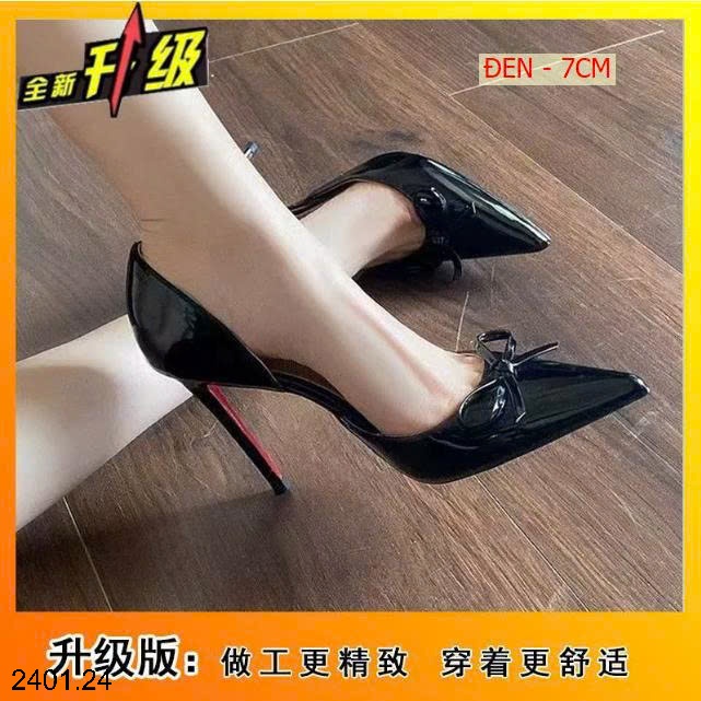26HA2401.24 - GIÀY CAO GÓT HỞ HÔNG