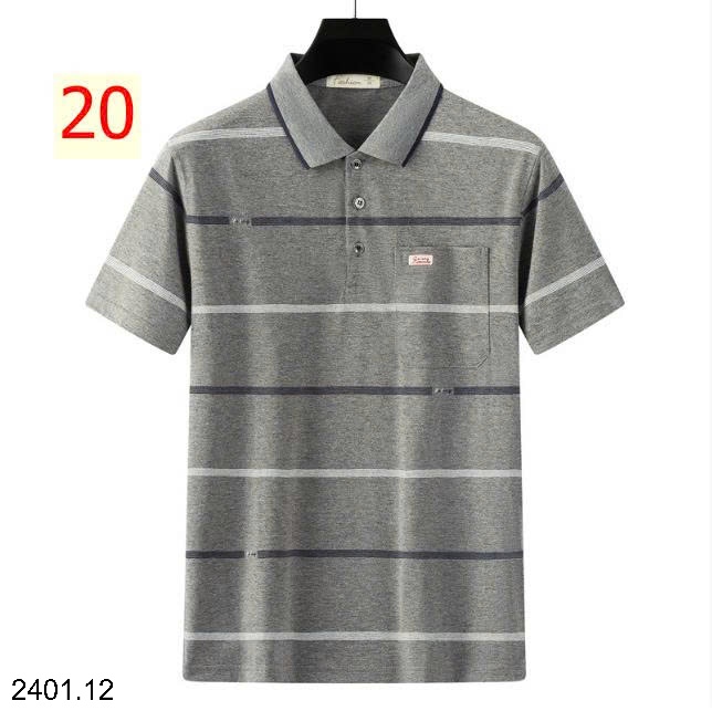 26HA2401.12 - ÁO POLO KẺ CỘC TAY NAM