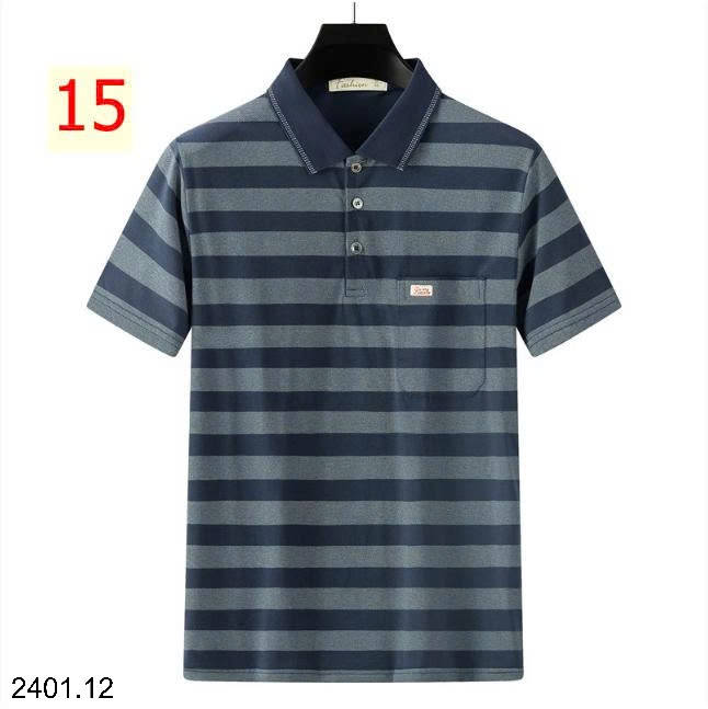 26HA2401.12 - ÁO POLO KẺ CỘC TAY NAM