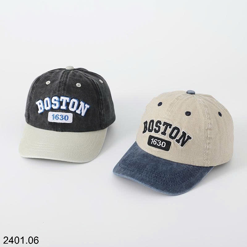 26HA2401.06 - MŨ LƯỠI TRAI BOSTON CHO BÉ YÊU