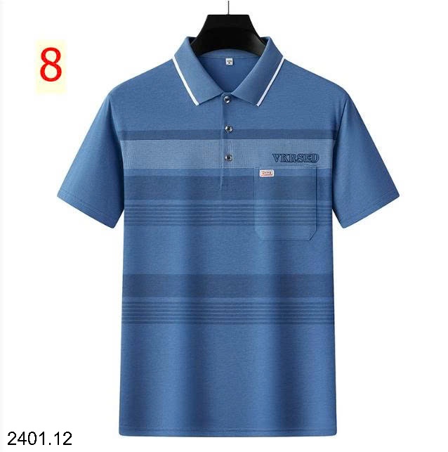 26HA2401.12 - ÁO POLO KẺ CỘC TAY NAM