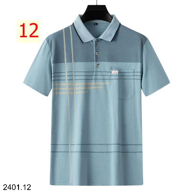 26HA2401.12 - ÁO POLO KẺ CỘC TAY NAM