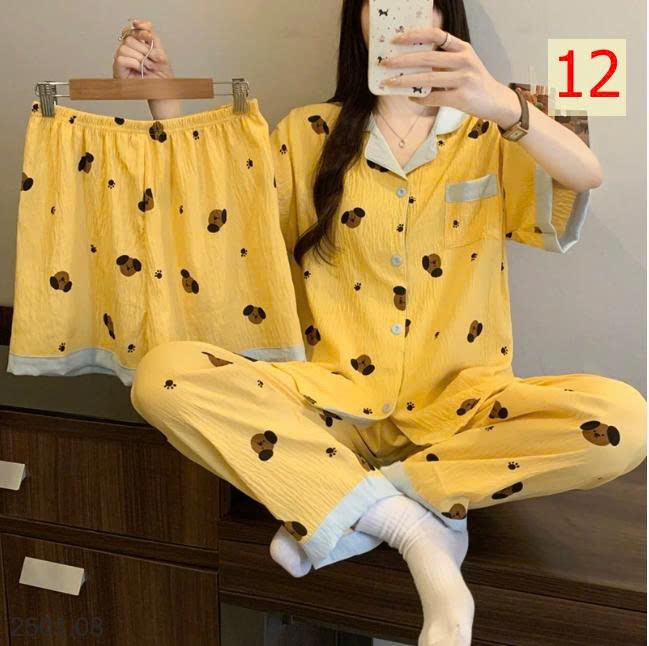 26HA2501.08 - SET 3 MÓN ĐỒ MẶC NHÀ CHO NỮ