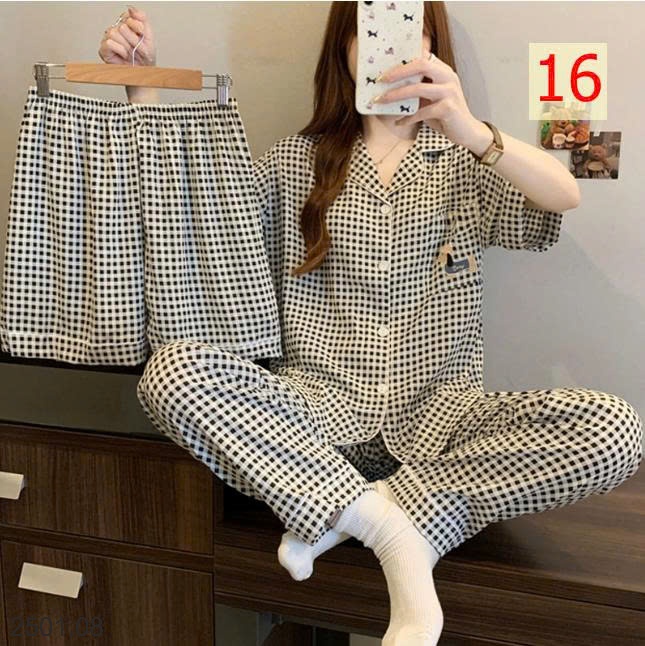26HA2501.08 - SET 3 MÓN ĐỒ MẶC NHÀ CHO NỮ