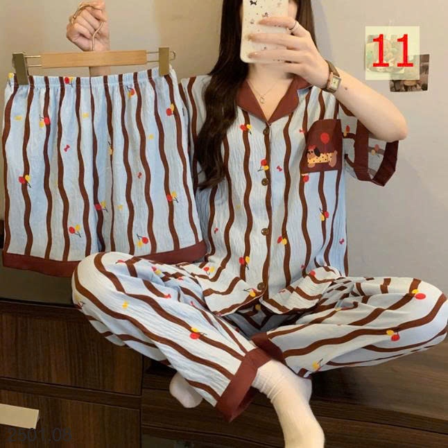 26HA2501.08 - SET 3 MÓN ĐỒ MẶC NHÀ CHO NỮ