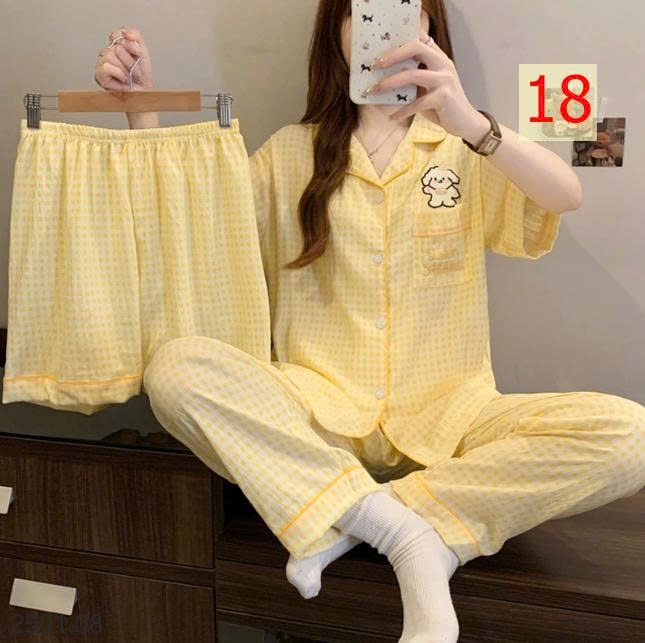 26HA2501.08 - SET 3 MÓN ĐỒ MẶC NHÀ CHO NỮ