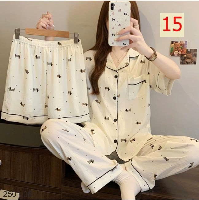 26HA2501.08 - SET 3 MÓN ĐỒ MẶC NHÀ CHO NỮ
