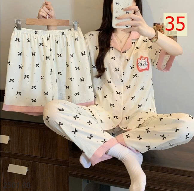 26HA2501.08 - SET 3 MÓN ĐỒ MẶC NHÀ CHO NỮ